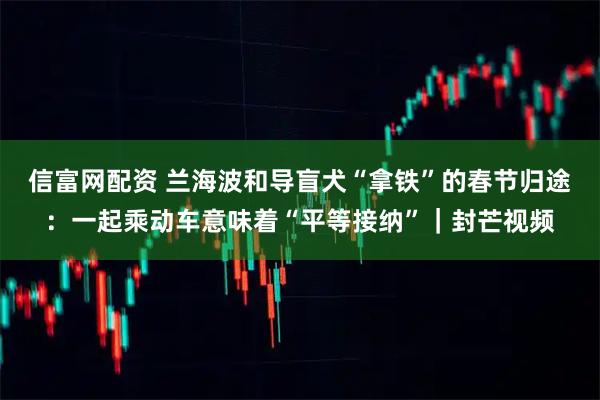 信富网配资 兰海波和导盲犬“拿铁”的春节归途：一起乘动车意味着“平等接纳”｜封芒视频
