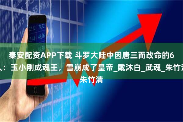 秦安配资APP下载 斗罗大陆中因唐三而改命的6人：玉小刚成魂王，雪崩成了皇帝_戴沐白_武魂_朱竹清